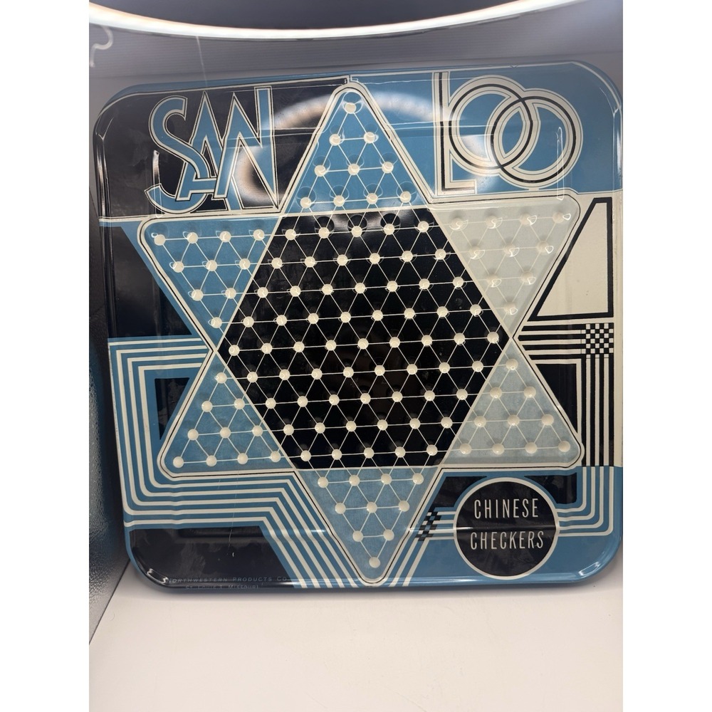 SAN LOO Chinese Checkers 14x14 Metal Game Board Northwestern Products